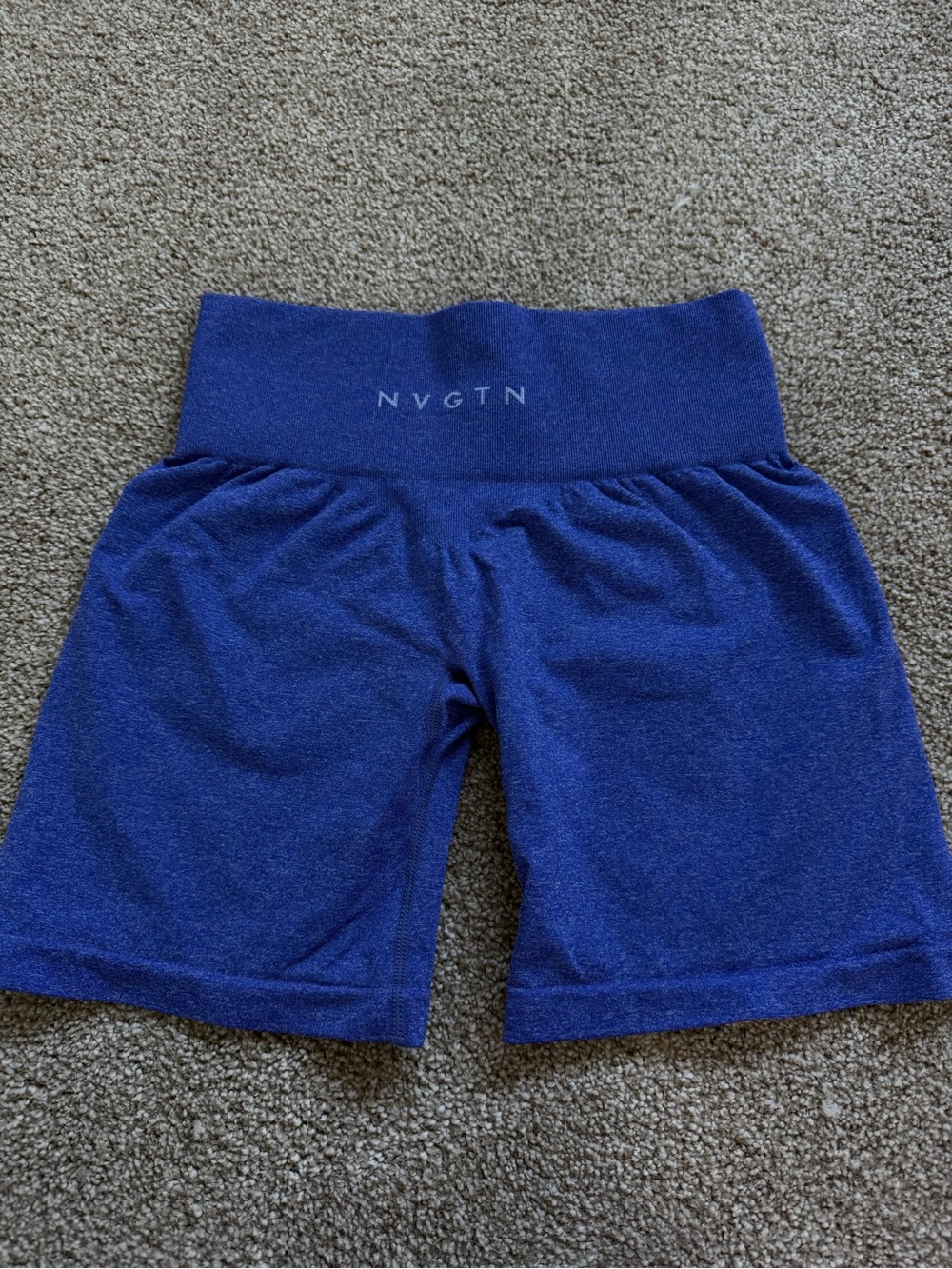 NVGTN Royal Blue High-Waist Bike Shorts